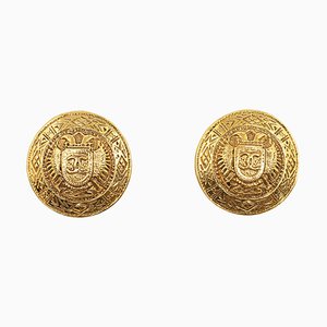 CC Clip-On Earrings from Chanel, Set of 2