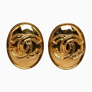 Boucles d'Oreilles Clip-On CC de Chanel, Set de 2