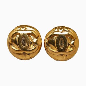 Boucles d'Oreilles Clip-On CC de Chanel, Set de 2