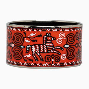 Brazalete ancho esmaltado de Hermes