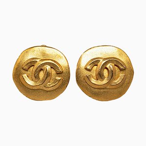 Boucles d'Oreilles Clip-On CC de Chanel, Set de 2