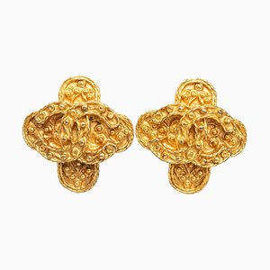 Boucles d'Oreilles Clip-On CC de Chanel, Set de 2