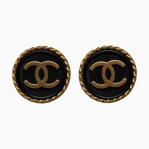 Aretes de clip CC de Chanel. Juego de 2