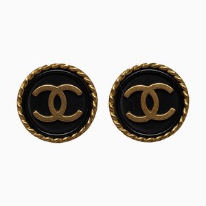 Chanel Cc Clip On Earrings Costume Earrings, Set of 2