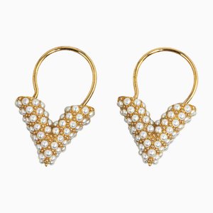 Boucles d'Oreilles Essential V Perle de Louis Vuitton
