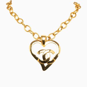 CC Halskette mit Herz-Anhänger von Chanel