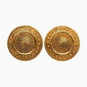 CC Clip-On Earrings from Chanel, Set of 2