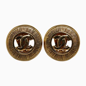 CC Clip-On Earrings from Chanel, Set of 2