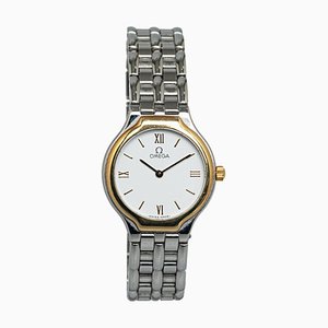 Quartz 18k Gold and Stainless Steel De Ville Watch from Omega
