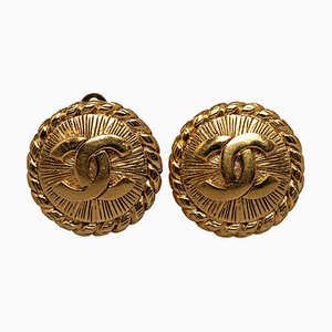 Boucles d'Oreilles Clip-On CC de Chanel, Set de 2