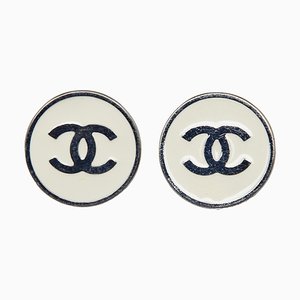 Aretes de clip CC de Chanel. Juego de 2