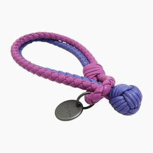 Bracelet en Cuir Violet de Bottega Veneta
