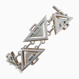 Bracciale Triangle in argento 925 di Bottega Veneta