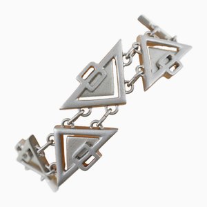 Pulsera triangular de plata 925 de Bottega Veneta