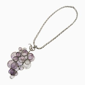 Grape Amethyst Necklace in Silver 925 from Bottega Veneta