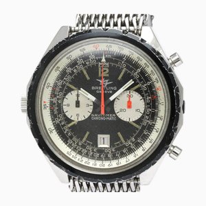Reloj para hombre Navitimer Chronomat de acero y cuero de Breitling
