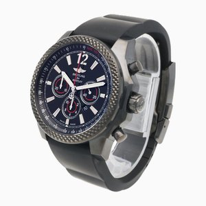 Breitling Bentley 42 Midnight Carbon Watch Stainless Steel M41390 Automatic Mens Limited 1000 Overhauled