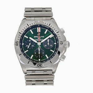 Breitling Chronomat B01 42 Ab0134101l1a1 Green Mens Watch