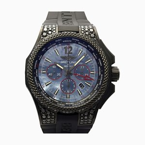 Breitling Bentley GMT Light Body World Limited 100 Vb0432au/Be25 Black Dial Watch Mens