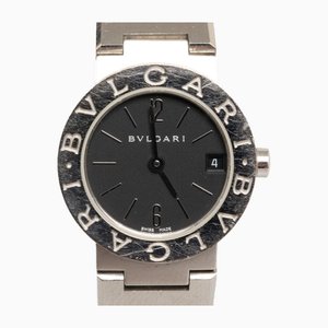 BB23SS Women's Watch in Quartz & Stainless Steel with Black Dial from Bulgari