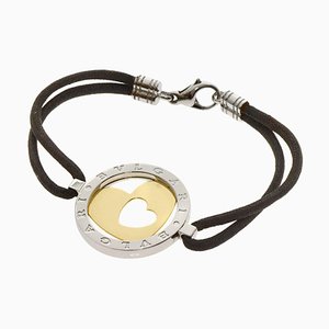 Tondo Heart Bracelet in K18 Yellow Gold from Bvlgari
