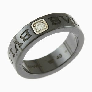 Ring aus Keramik mit Diamant von Bvlgari