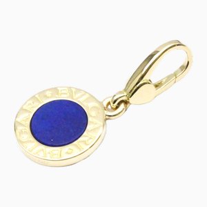 Yellow Gold and Lapis Pendant Necklace from Bvlgari