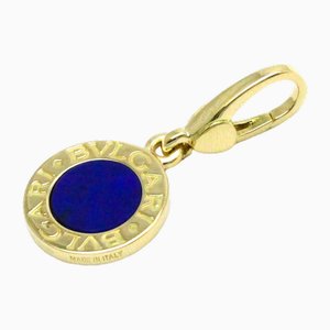 Yellow Gold and Lapis Pendant Necklace from Bvlgari