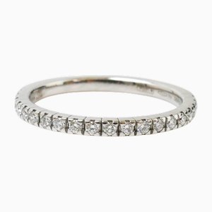 Weißgoldener römischer Amor Half Eternity Ring mit Diamant von Bvlgari