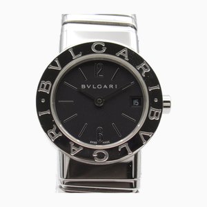 Reloj de pulsera Tubogas de acero inoxidable negro de cuarzo de Bvlgari