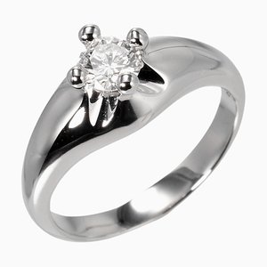 Corona Solitaire Ring aus Platin mit Diamant von Bvlgari