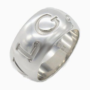 Silberner Mono Logo Ring von Bvlgari