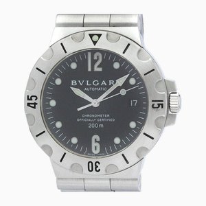 Montre Homme Automatique Diagono Scuba en Acier Poli de Bvlgari