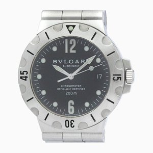 Polished Diagono Scuba Steel Automatic Mens Watch from Bvlgari
