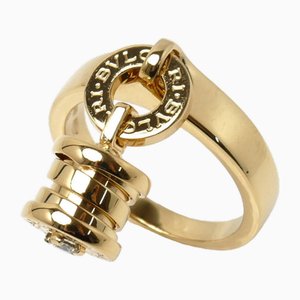 Anillo B-Zero1 Element de oro amarillo con diamantes de Bvlgari