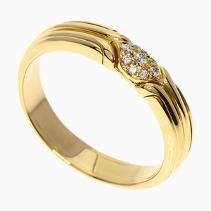 Anello con diamanti in oro giallo K18 di Bvlgari