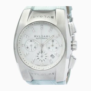 Ergon Chronograph Diamond Mop Dial Stahl Unisex Uhr von Bvlgari