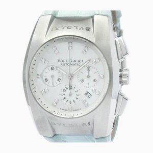 Ergon Chronograph Diamond Mop Dial Steel Unisex Watch from Bvlgari