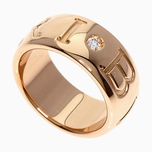 Mono Ring with Diamond in K18 Pink Gold from Bvlgari