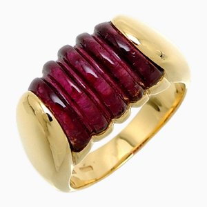 Anello da donna Tronchet in oro giallo 750 di Bvlgari