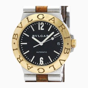 Polished Diagono Sport 18K Gold Steel Automatic Mens Watch from Bvlgari