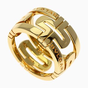 Anillo grande de oro amarillo K18 de Bvlgari