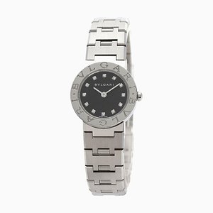 12 12P Ladies' Watch in Diamond & Stainless Steel from Bulgari