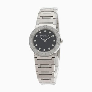 12 P Ladies' Watch in Diamond & Stainless Steel from Bulgari