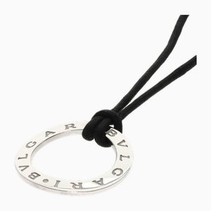 Cotton Pendant Necklace in K18 White Gold from Bvlgari