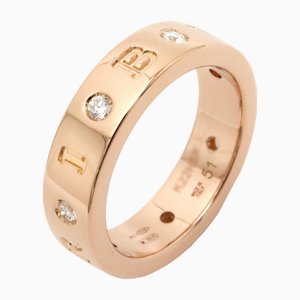 Roman Sorbet Ring in Pink Gold with Diamond from Bvlgari