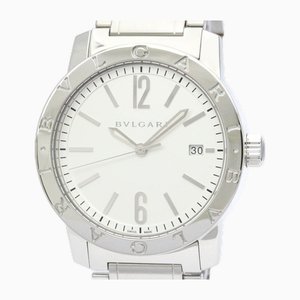 Polished Steel Automatic Mens Watch from Bvlgari