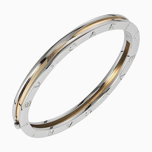 B Zero One Bracelet Bangle in Yellow Gold and Stainless Steel from Bvlgari