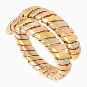 Tubogas Three Color Ring from Bvlgari