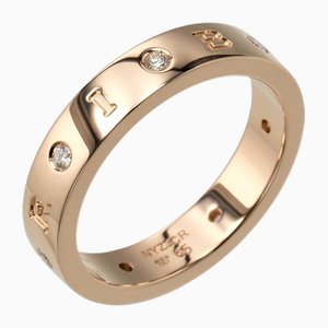 Roman Sorbet Ring in Pink Gold with Diamond from Bvlgari